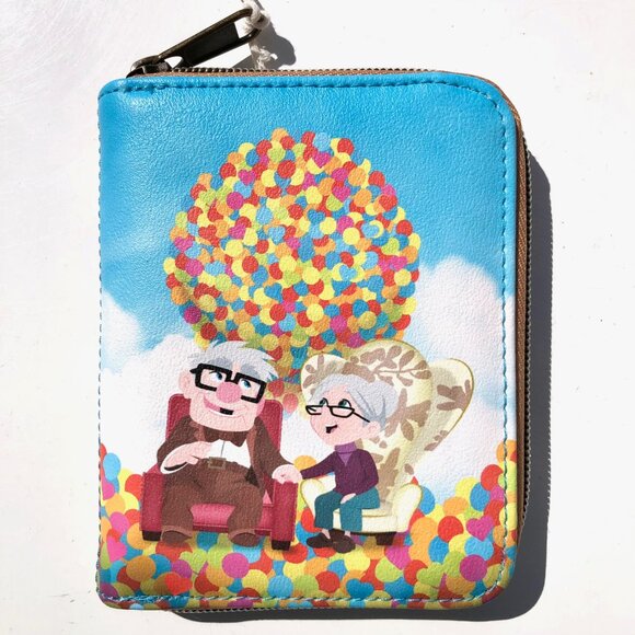 Loungefly Disney Pixar Up Carl & Ellie Balloons Mini Zip Wallet 32841514 NWT - Picture 3 of 7